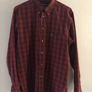 Hathaway flannel button-down Large USA made!